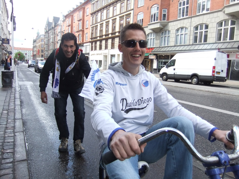 Optoget startede på Vesterbrogade med Juul og hans super duper bike!!!